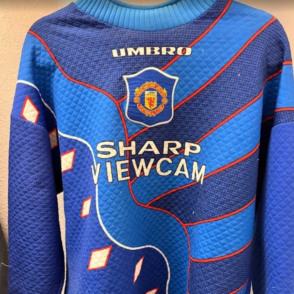 Vintage 1994-95 Manchester United Goalkeeper Jersey - Medium Men's Authentic Kit - Picture 1 of 4